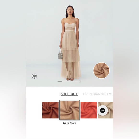 Fame and Partners Corset Tiered Gown NWOT - Picture 5 of 8